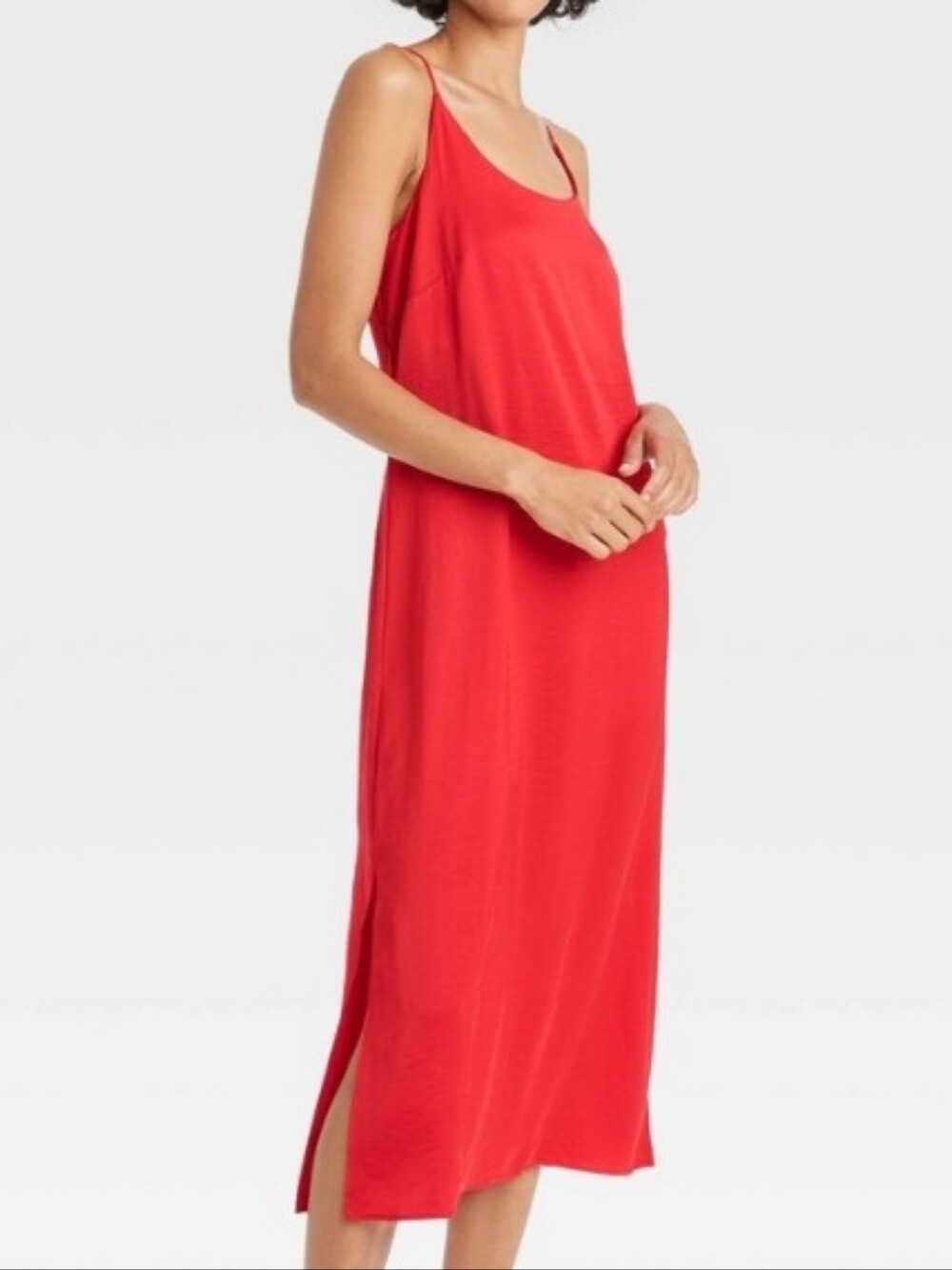 Nwt Auden Red Satiny Slip